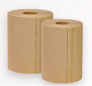 NOVA 350N Nova Natural Hardwound Towel Low Capacity 8" - 350 Ft./Roll - 12 Rolls/Case