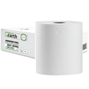 8 x 350' White Hardwound Paper Towel Roll - 12/Case